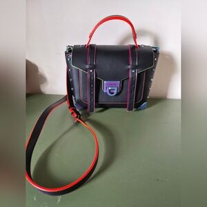 Michael Kors medium Manhattan black with neon accents Crossbody or Satchel
